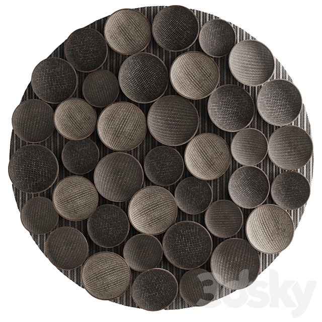 Decorative wicker ceiling 3ds Max - thumbnail 2