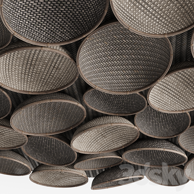 Decorative wicker ceiling 3ds Max - thumbnail 3