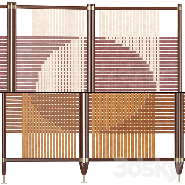 POLTRONA FRAU room divider 3ds Max - thumbnail 2