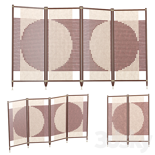 POLTRONA FRAU room divider 3ds Max - thumbnail 3