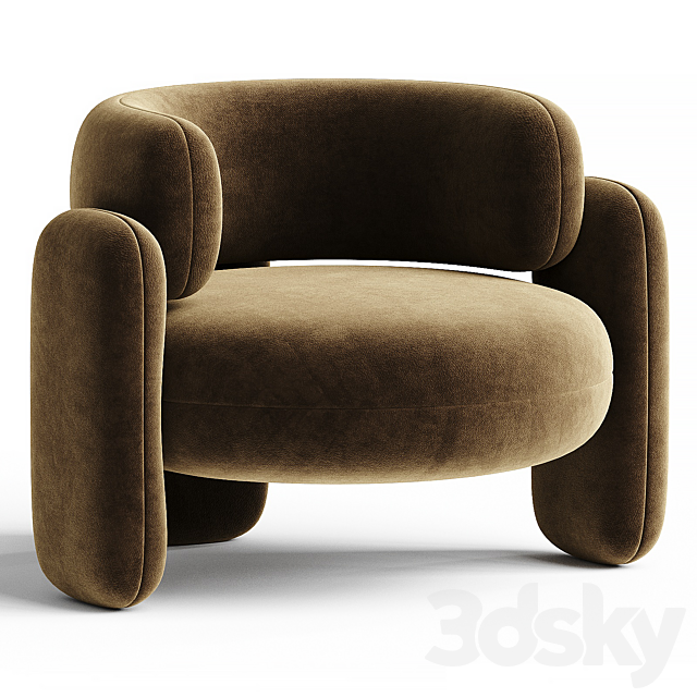 Embrace | Armchair By ROYAL STRANGER 3ds Max - thumbnail 3