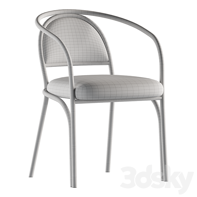 Lindsay dining chair 3ds Max - thumbnail 3