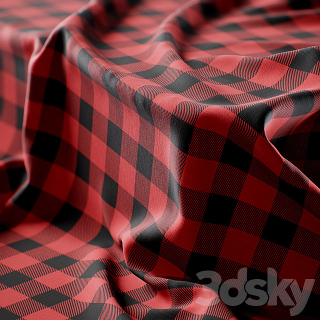 5 Tartan Fabric Texture 2k-vol1-seamless-PBR + SBSAR 3ds Max - thumbnail 2