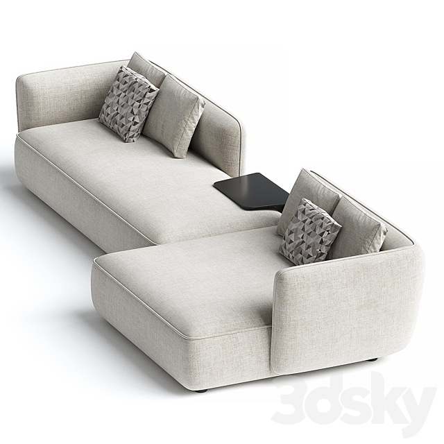COZY | Fabric sofa By MDF Italia 3ds Max - thumbnail 2