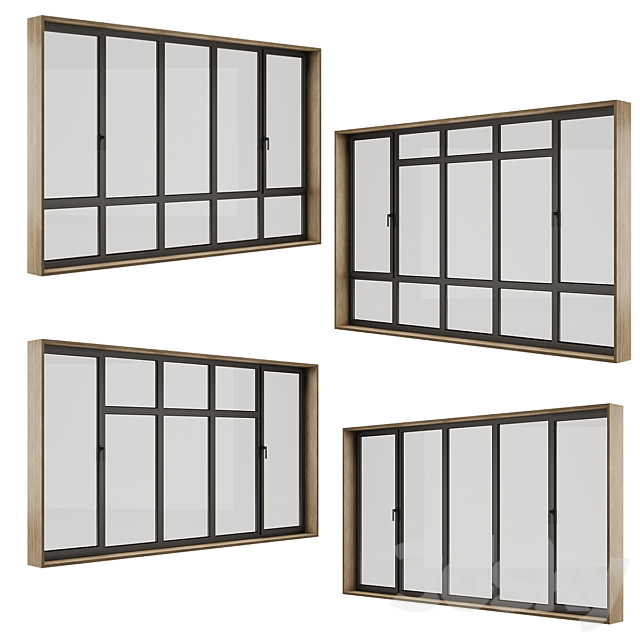 Plastic windows 3ds Max - thumbnail 2