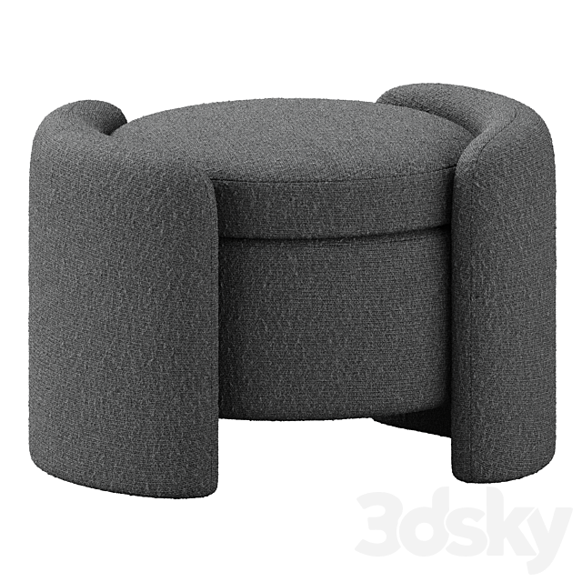 Pouffe Nebula by ENGLISH ELM 3ds Max - thumbnail 2
