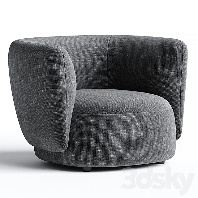 BLOSSOM | Armchair By Novamobili 3ds Max - thumbnail 2