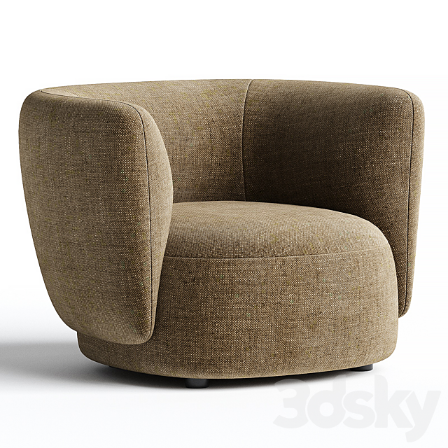 BLOSSOM | Armchair By Novamobili 3ds Max - thumbnail 3