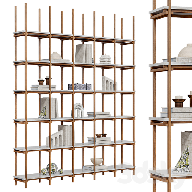 Rack_02 with decor 3ds Max - thumbnail 2