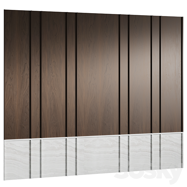 Wall panels 3ds Max - thumbnail 2
