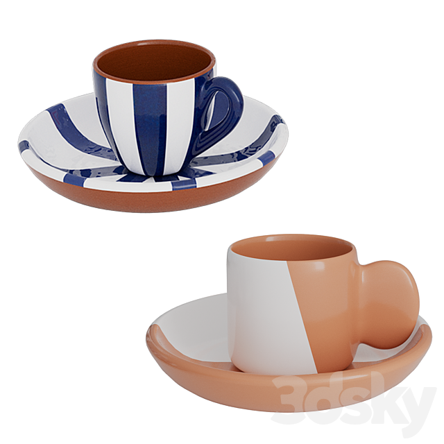 Dishes Casa Cubista 3ds Max - thumbnail 2