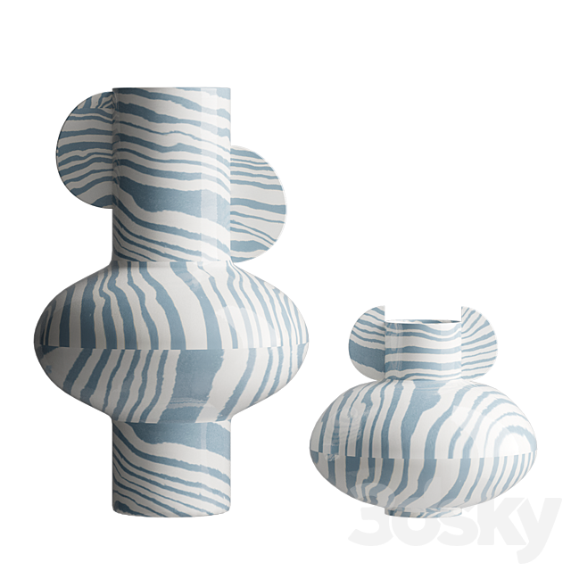 Vases set 3ds Max - thumbnail 2