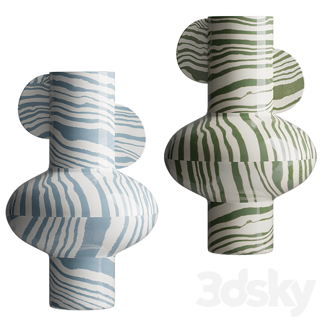Vases set 3ds Max - thumbnail 3