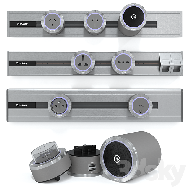 Track sockets EUBIQ 3ds Max - thumbnail 2