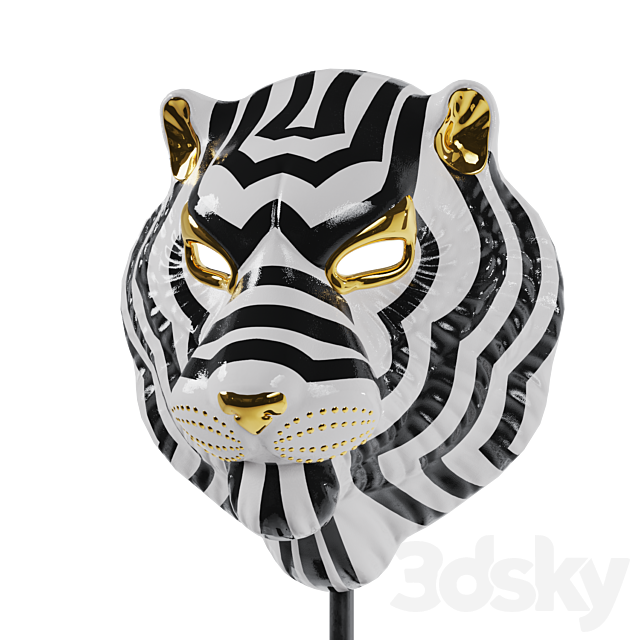 LLADRO SET ANIMAL MASK 3ds Max - thumbnail 3