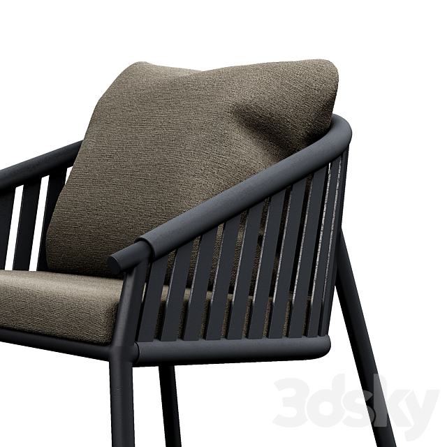 Oiside Twist High Stool 3ds Max - thumbnail 3