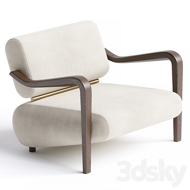ARMCHAIR CLARK 3ds Max - thumbnail 2