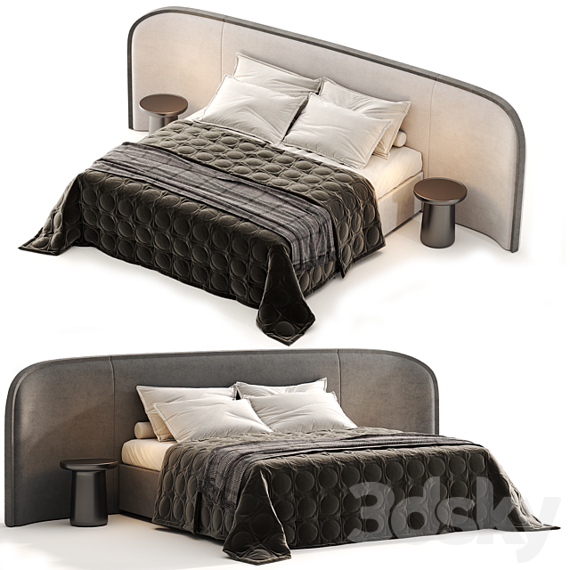 Bed FERROL 3ds Max - thumbnail 3