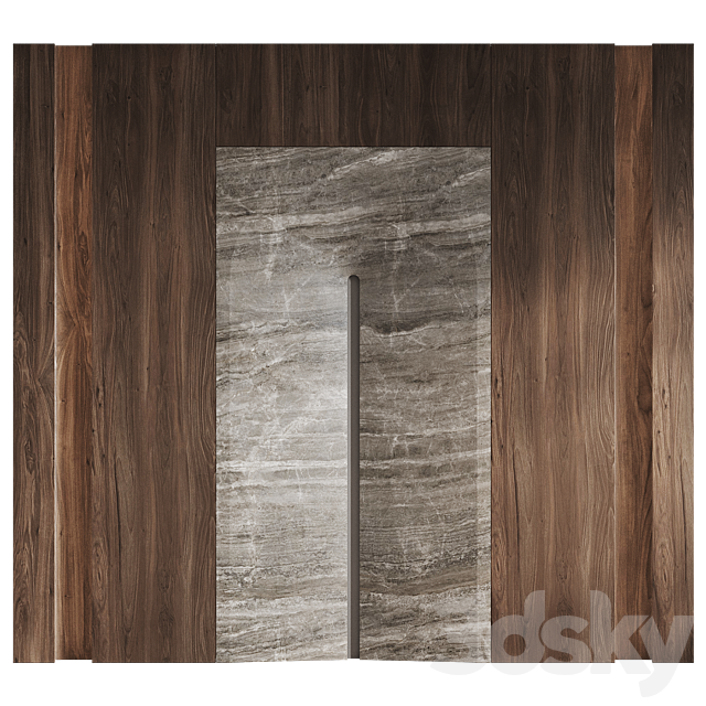 Set of Cone wall panels 3ds Max - thumbnail 2