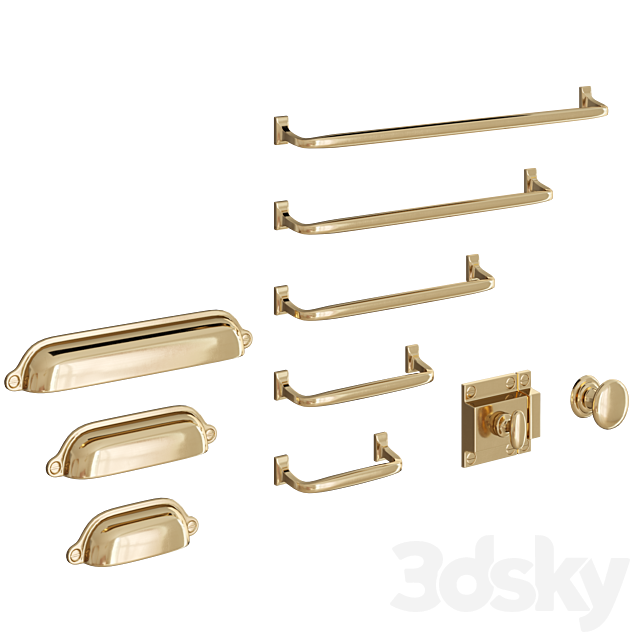 Vernon Cabinet Hardware By Rejuvenation 3ds Max - thumbnail 3