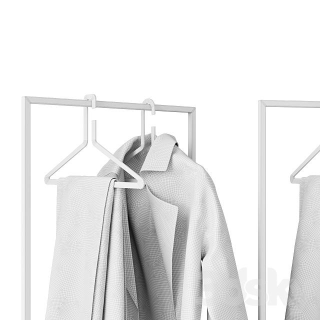 Clothes hanger and coat hanger ominimalism 3ds Max - thumbnail 3