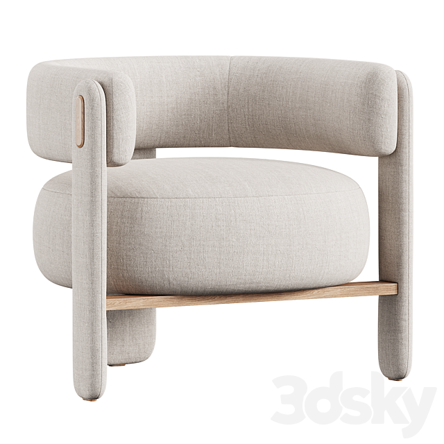 Choux Armchair by Mambo Unlimited Ideas 3ds Max - thumbnail 3