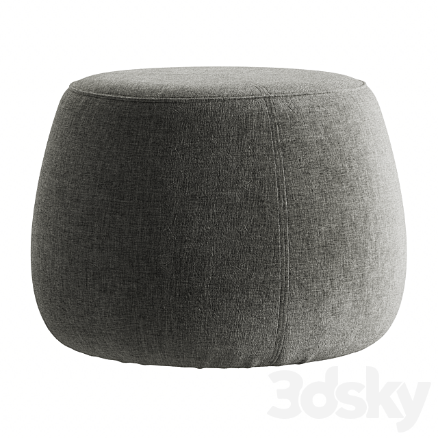 POUF SIT GRAY 3ds Max - thumbnail 3