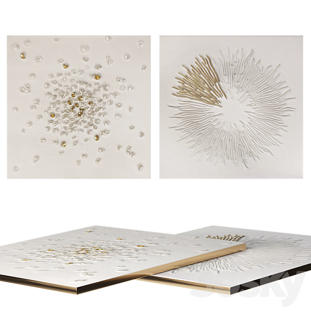 Set of decorative panels from QUINTESSA 3ds Max - thumbnail 2