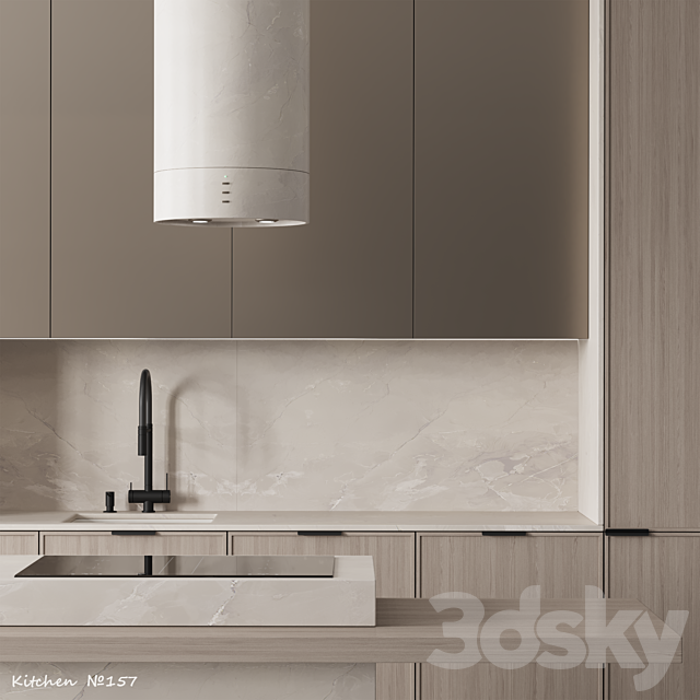 Kitchen №157 3ds Max - thumbnail 3