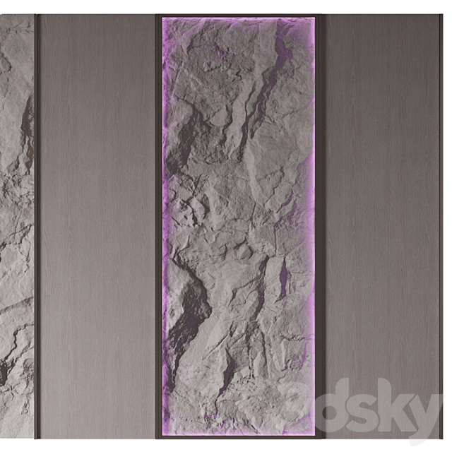 Wall panel No. 19 3ds Max - thumbnail 3