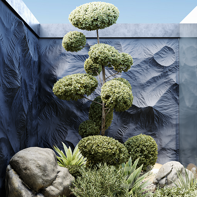 HQ Plants Indoor Set Box Glass 3ds Max - thumbnail 2