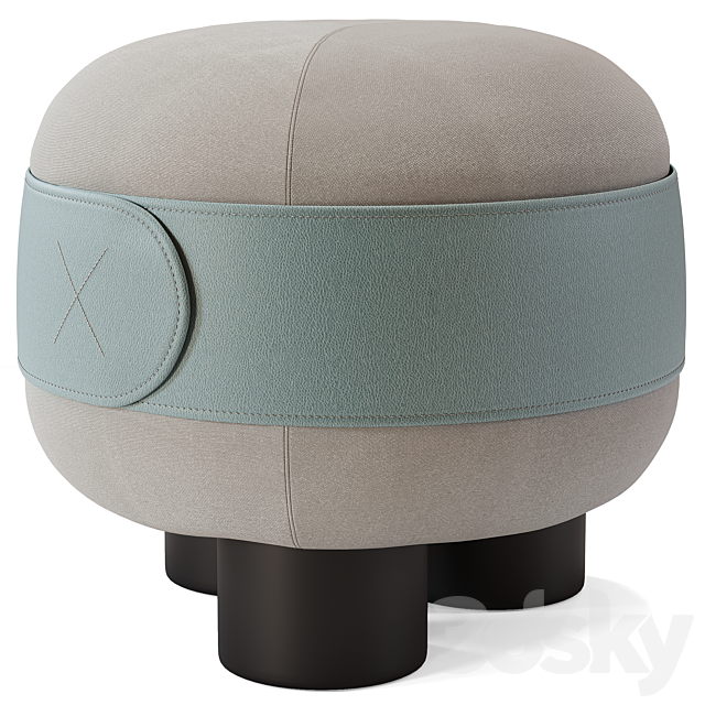 Pouffe Spesso 3ds Max - thumbnail 2
