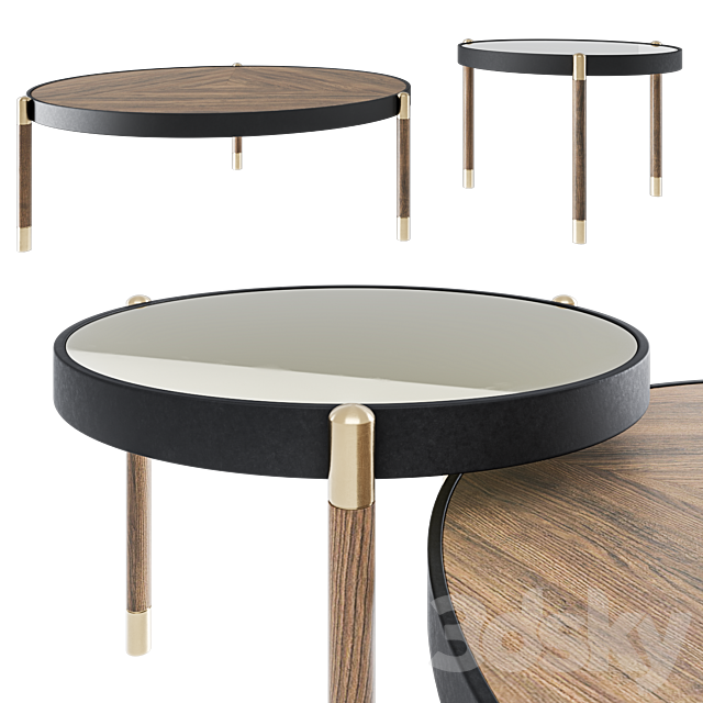 Sanremo coffee tables 3ds Max - thumbnail 2