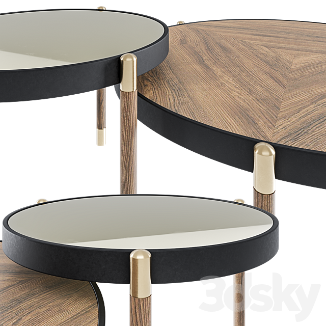 Sanremo coffee tables 3ds Max - thumbnail 3