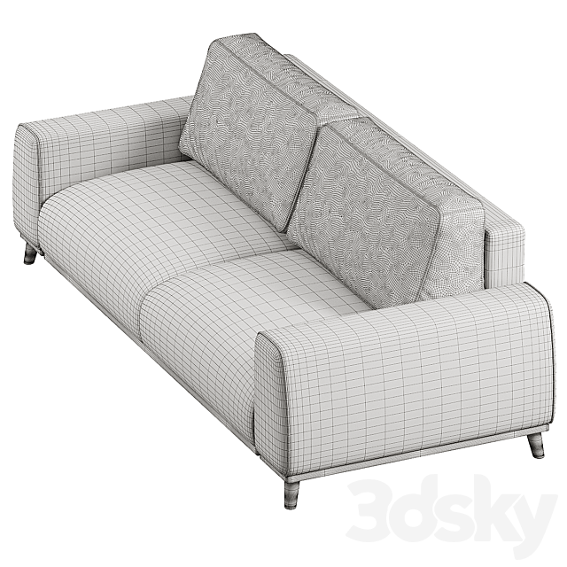 Laronso Sofa Laronso Soft Latte 3ds Max - thumbnail 3