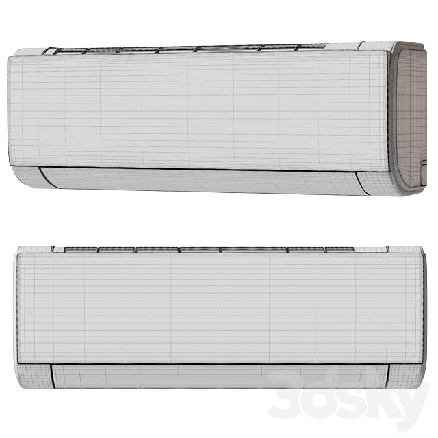 Air conditioner SAMSUNG-AR12TXHQASINUA 3ds Max - thumbnail 3