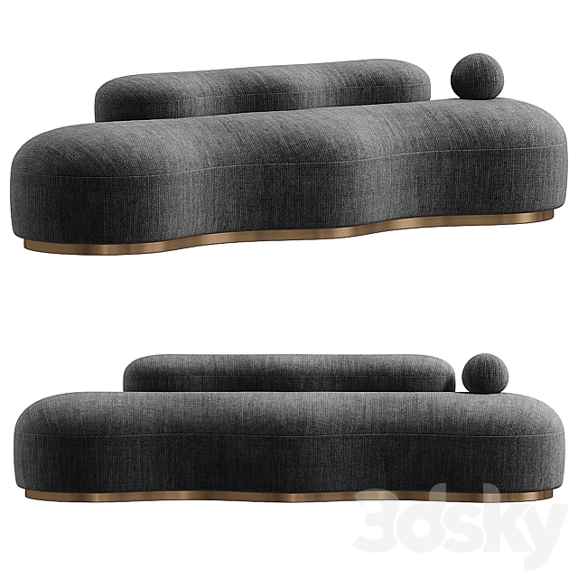 Wavy Sofa by Melis Tatlicibasi 3ds Max - thumbnail 3