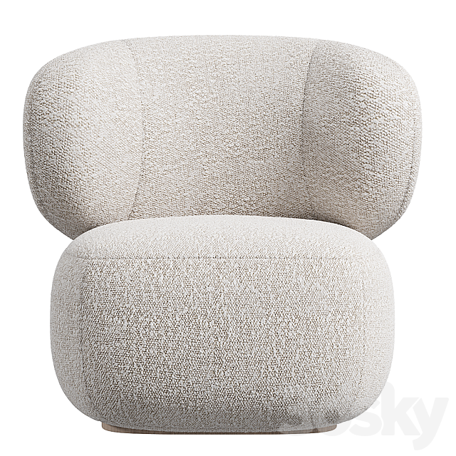 Asawa Lounge Chair by Secolo 3ds Max - thumbnail 2