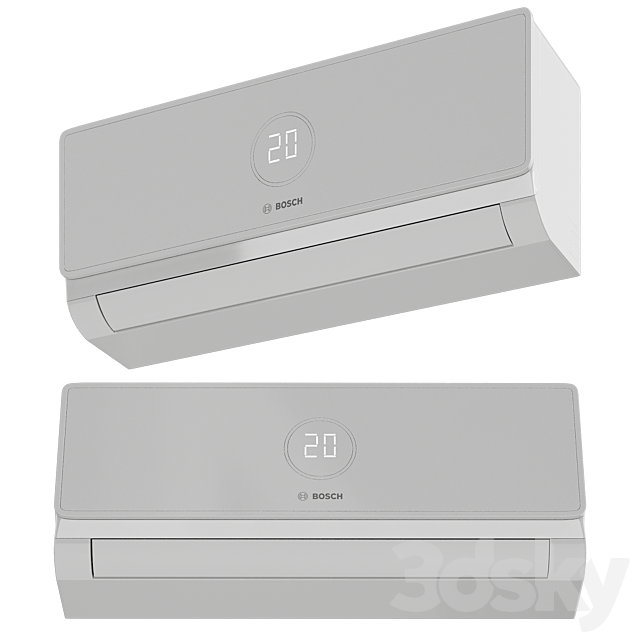 Air conditioner Bosch Climate CL 5000i RAC 2.6 3ds Max - thumbnail 2