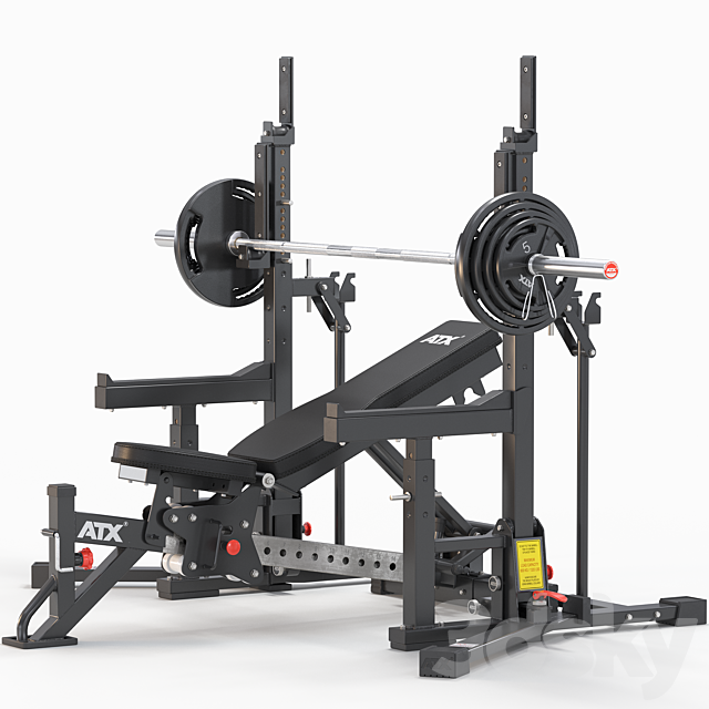 ATX_IPF Powerlifting Combo Rack COP-700 3ds Max - thumbnail 2