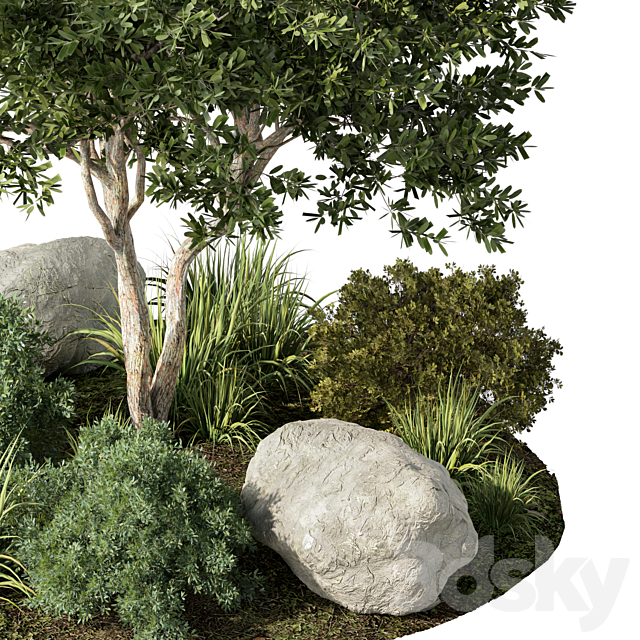 Outdoor Garden Plants Set.41 3ds Max - thumbnail 2
