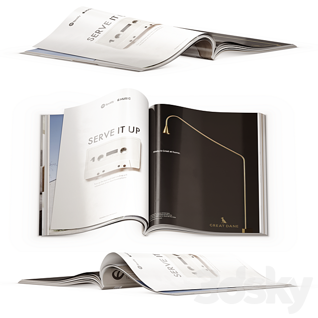 Open magazines EST Architecture And Design Open Magazines Set 2 3ds Max - thumbnail 2