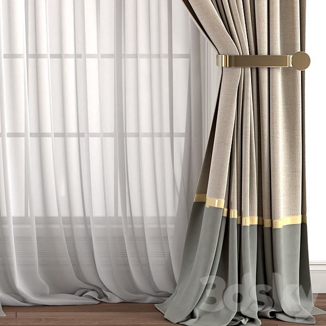 Curtain for Interior 015 3ds Max - thumbnail 3