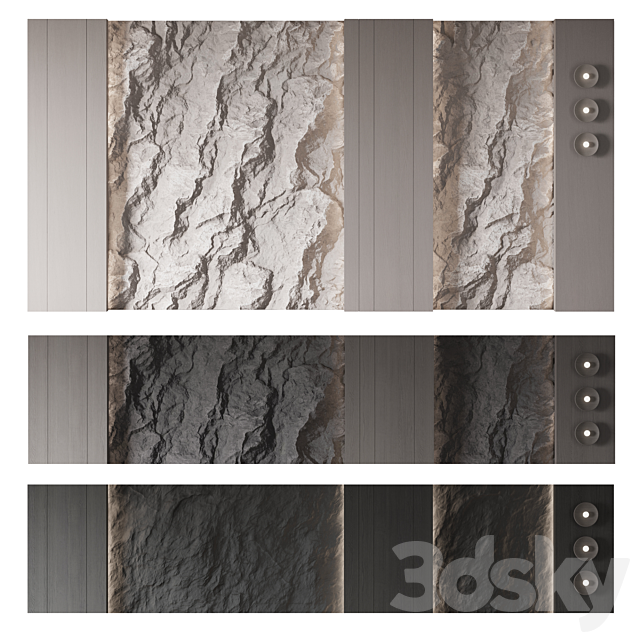 Wall panel No. 25 3ds Max - thumbnail 2