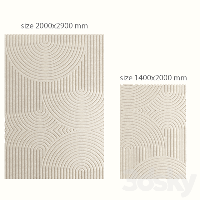 Eve carpet from Benuta. 3ds Max - thumbnail 3