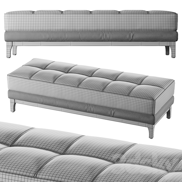 Bench Foster (1720mm) 3ds Max - thumbnail 3