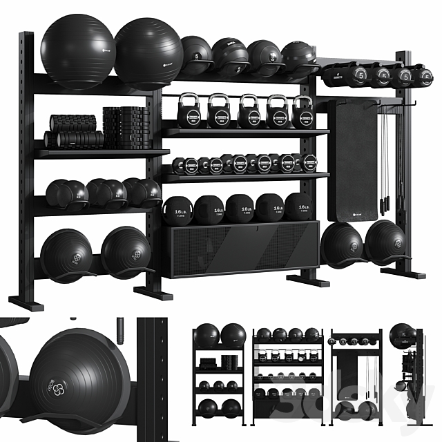 ESP GYM Equipment Rack 3D Max - 3DMAXTER