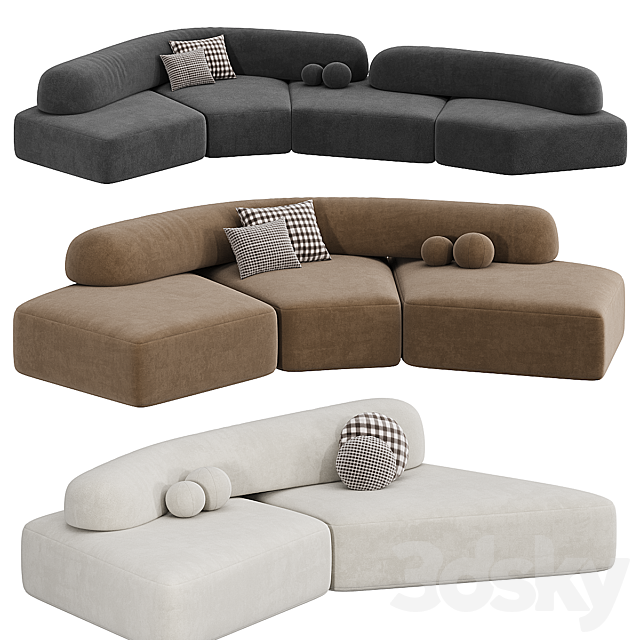 On The Rocks Sofa 3ds Max - thumbnail 2