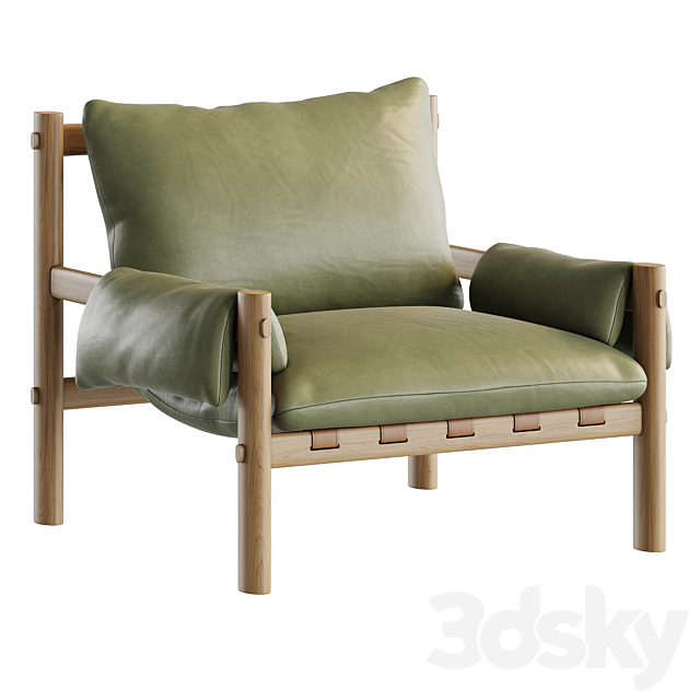 Paloma Armchair by Dantone Home 3ds Max - thumbnail 2