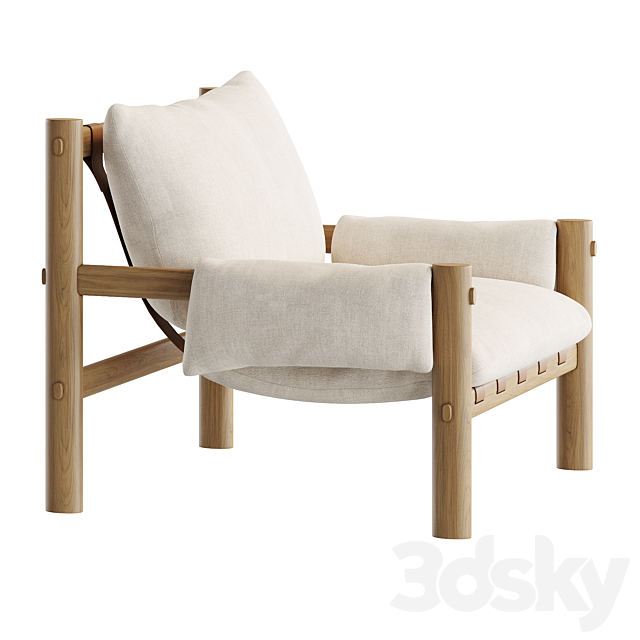 Paloma Armchair by Dantone Home 3ds Max - thumbnail 3